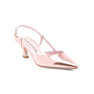 STUART WEITZMAN Spain Patent Leather Vinnie 50 Slingback Heels